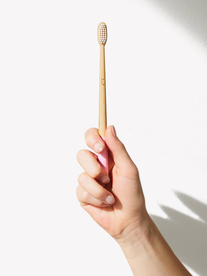 PETAL PINK TRUTHBRUSH WITH MEDIUM CASTOR OIL BRISTLES