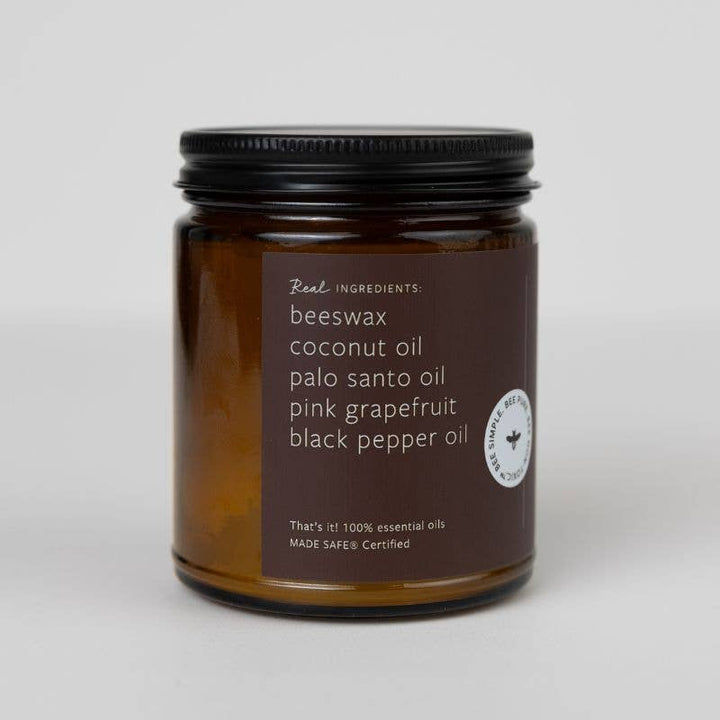 FIRESIDE ESSENTIAL OIL BEESWAX JAR CANDLE