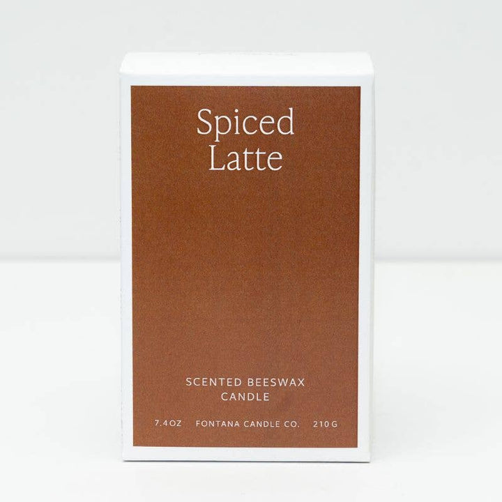 SPICED LATTE ESSENTIAL OIL & BEESWAX JAR CANDLE