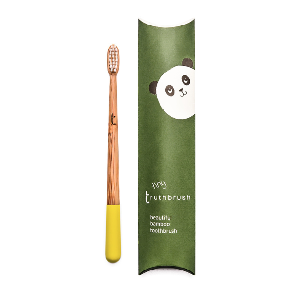 SUNSHINE YELLOW TINY TRUTHBRUSH WITH SOFT BRISTLES