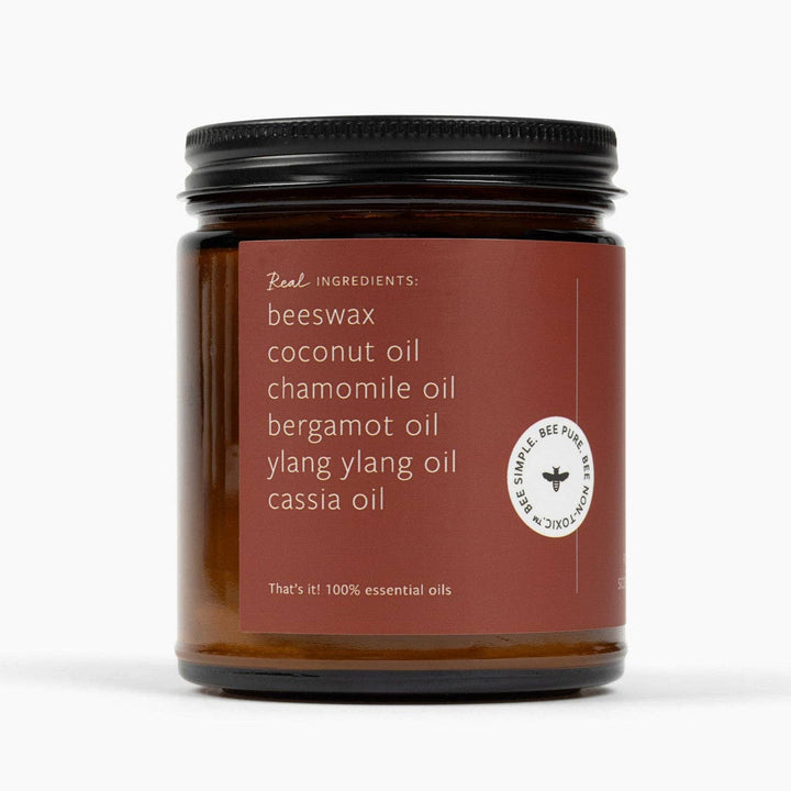 HARVEST APPLE BEESWAX & ESSENTIAL OIL JAR CANDLE