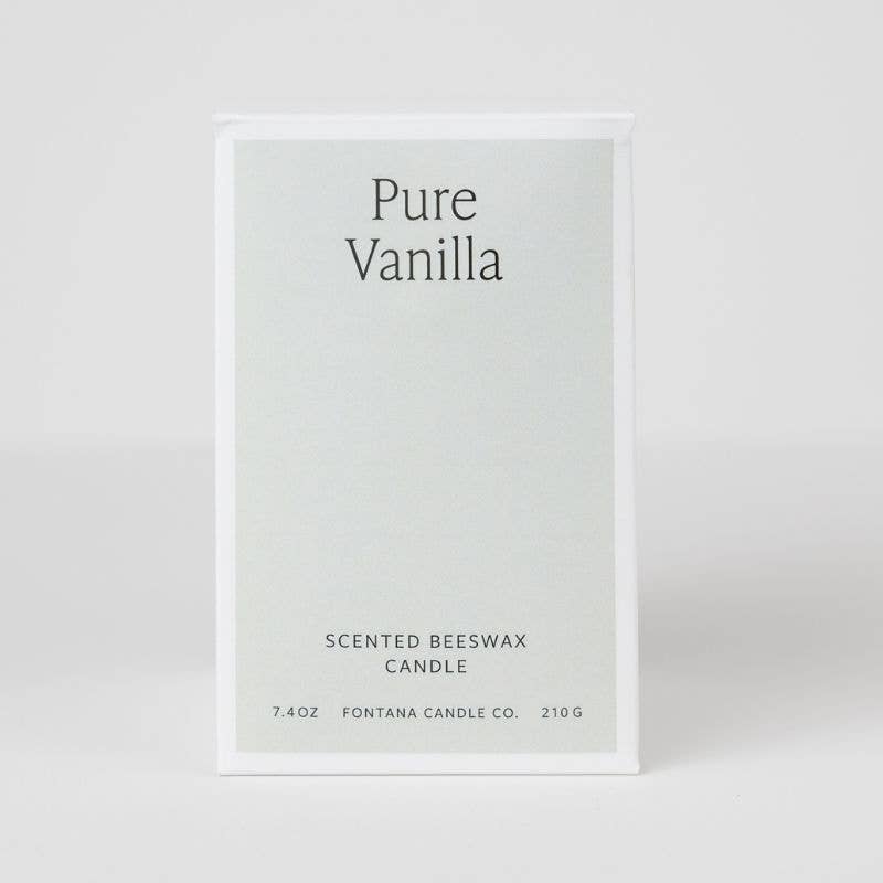 PURE VANILLA ESSENTIAL OIL & BEESWAX JAR CANDLE