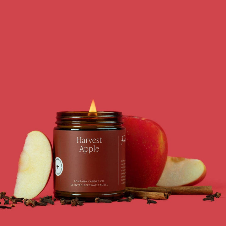 HARVEST APPLE BEESWAX & ESSENTIAL OIL JAR CANDLE
