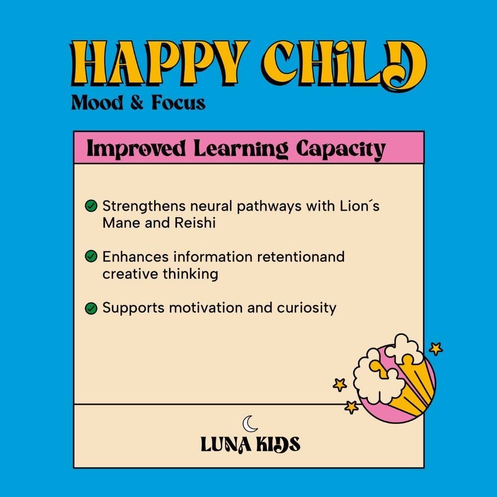 HAPPY CHILD: MOOD & BRAIN GUMMY - PINA COLADA FLAVOUR