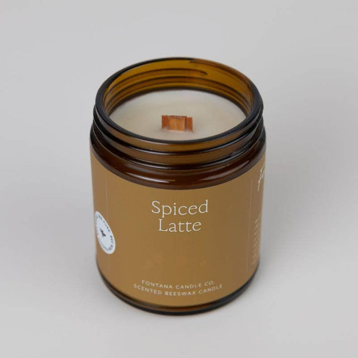 SPICED LATTE ESSENTIAL OIL & BEESWAX JAR CANDLE