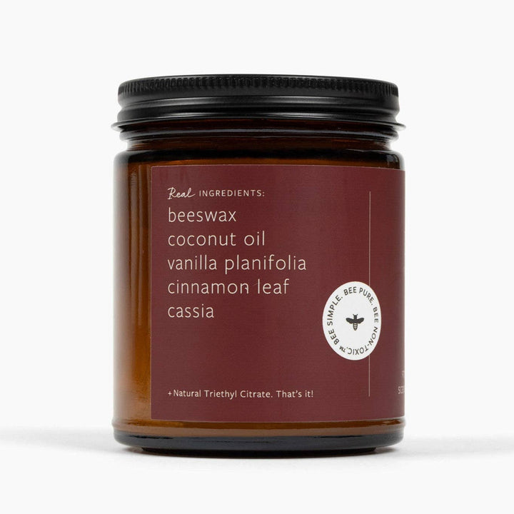 WARM FLANNEL BEESWAX & ESSENTIAL OIL JAR CANDLE