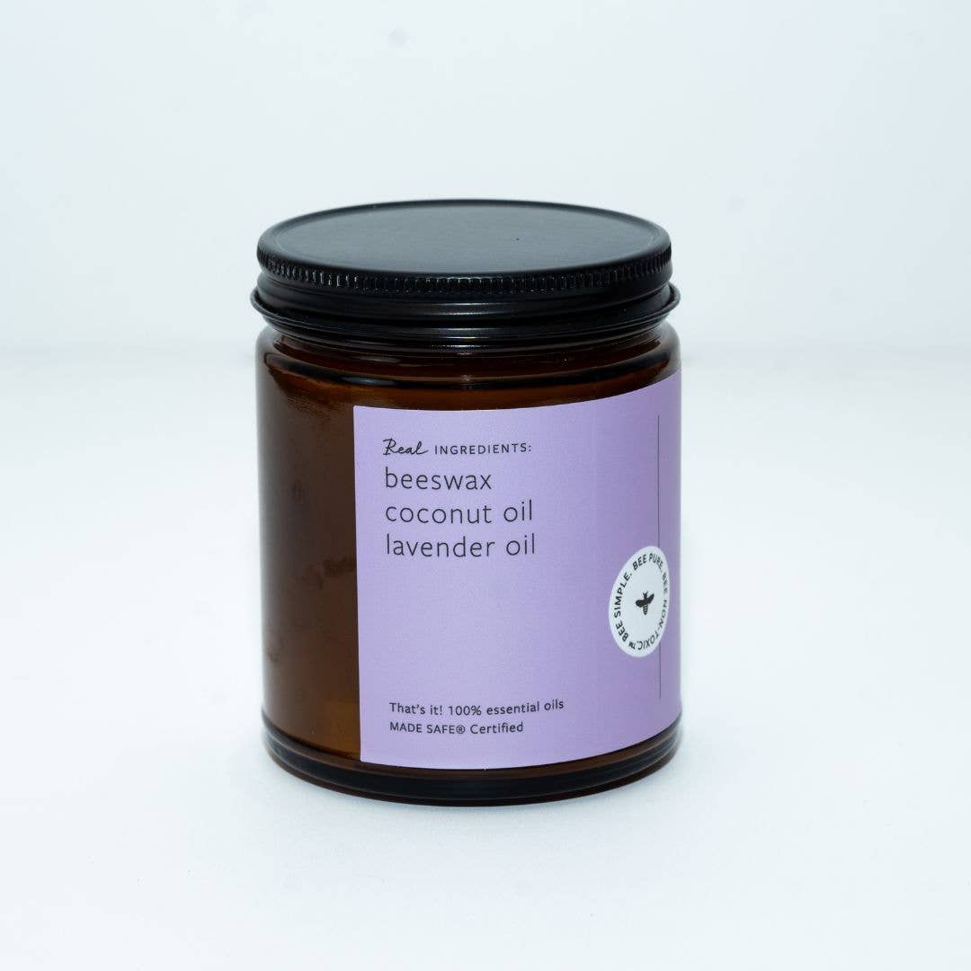 LAVENDER BEESWAX & ESSENTIAL OIL JAR CANDLE