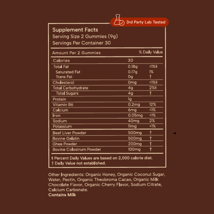 NOURISHED CHILD: ANCESTRAL VITAMIN GUMMY - CHERRY CHOCOLATE