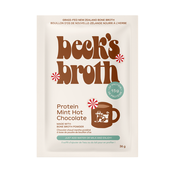 PROTEIN MINT HOT CHOCOLATE BONE BROTH POWDER