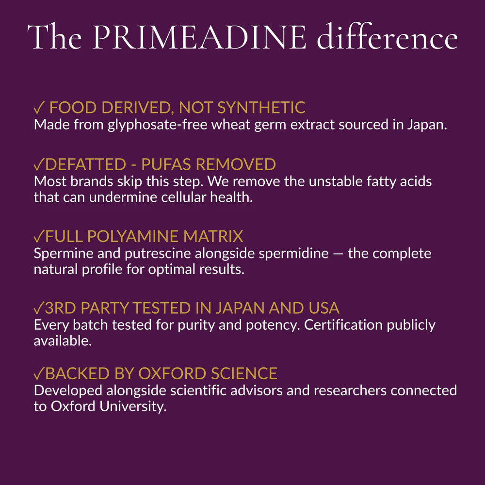 PRIMEADINE® ORIGINAL WHOLE-FOOD SPERMIDINE SUPPLEMENT