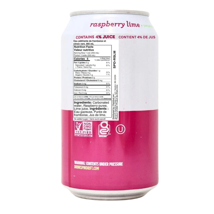 Raspberry Lime Sparkling Water